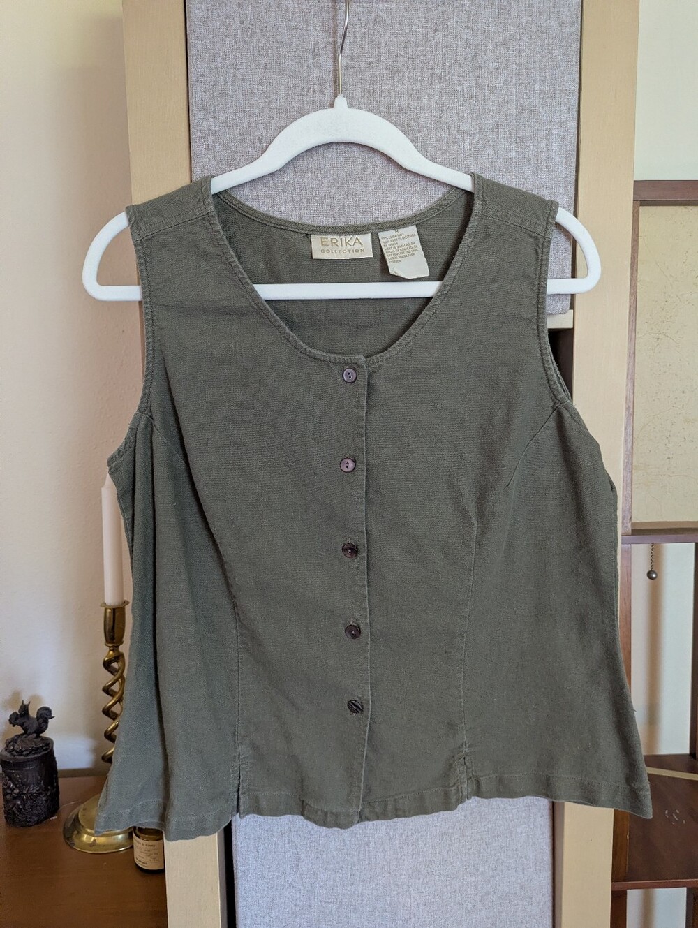 Vintage Erika Collection Button Up Tank